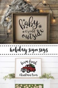 Farmhouse Style Holiday Signs