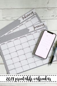 Calendar iPhone XS Pen Farmhouse Table