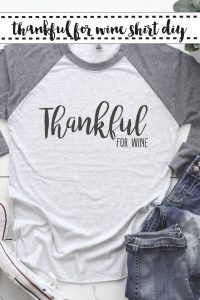 Thankful For Wine Raglan Shirt