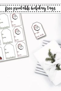holiday gifts and tags