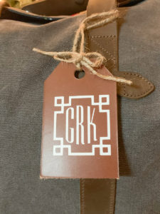 Monogrammed Leather Tag