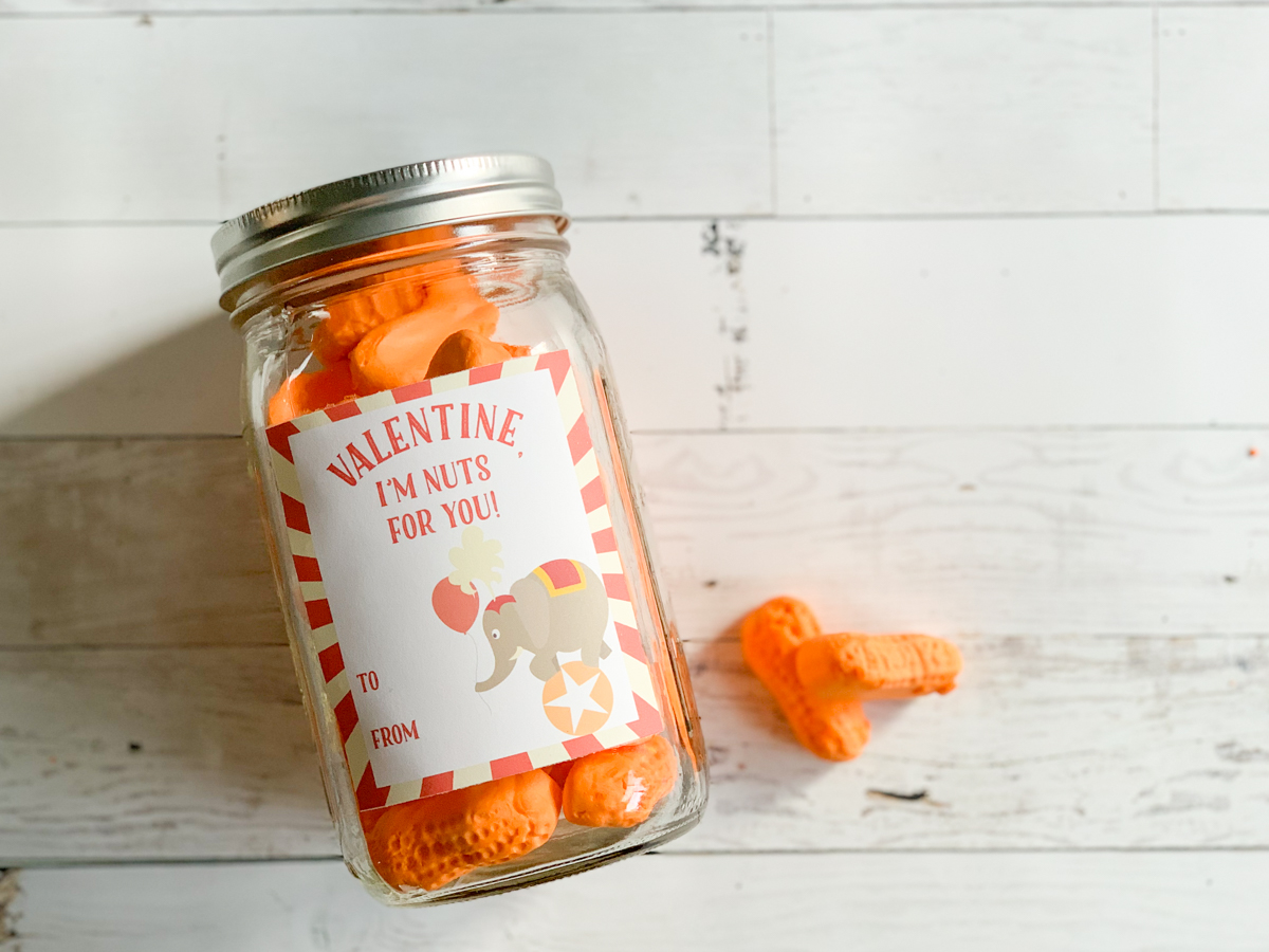 Circus Peanuts in a Ball Canning Jar