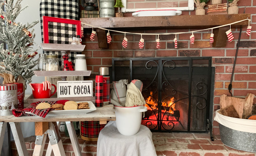 Cozy Cocoa Party Fire Place