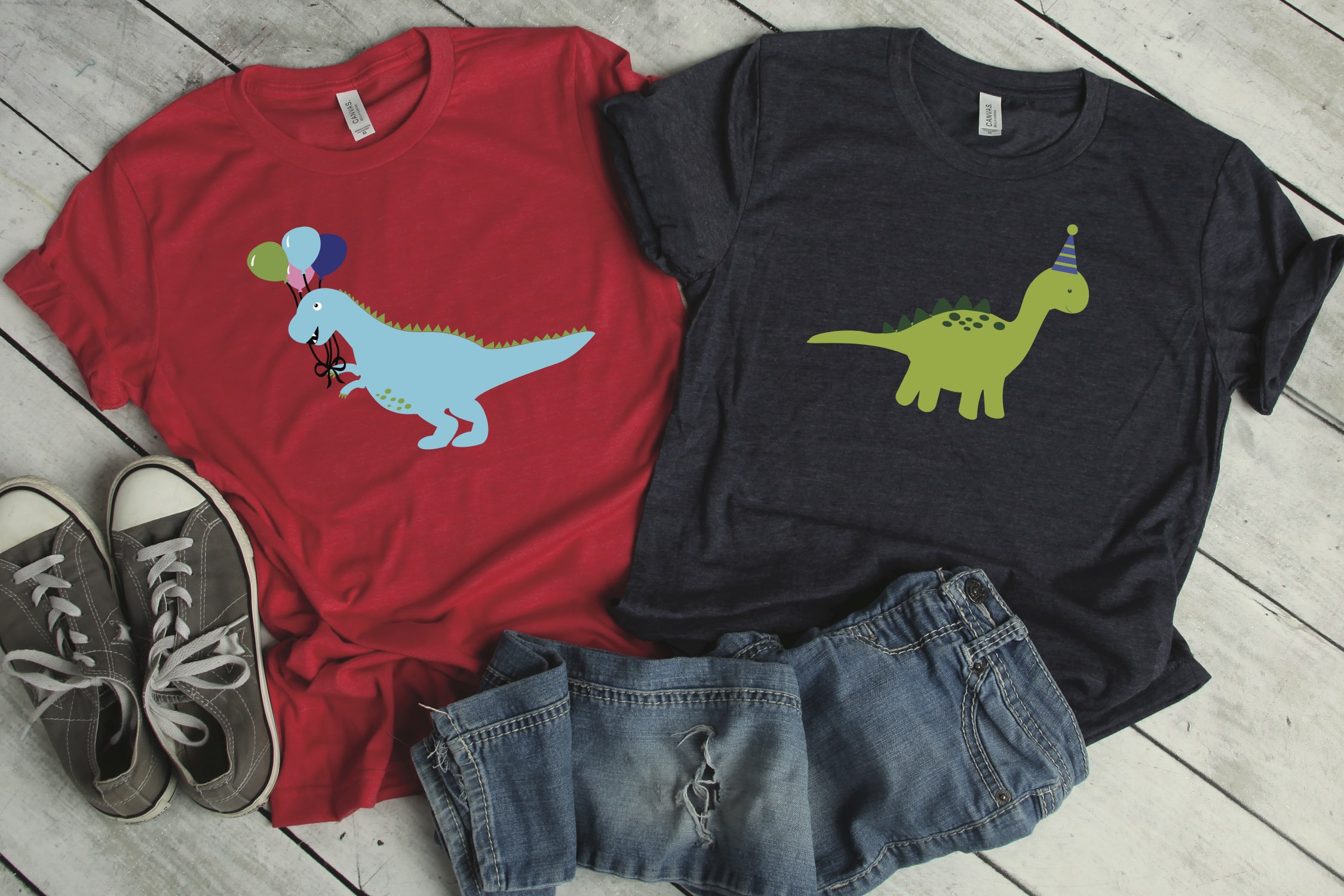 Dinosaur Party Shirts