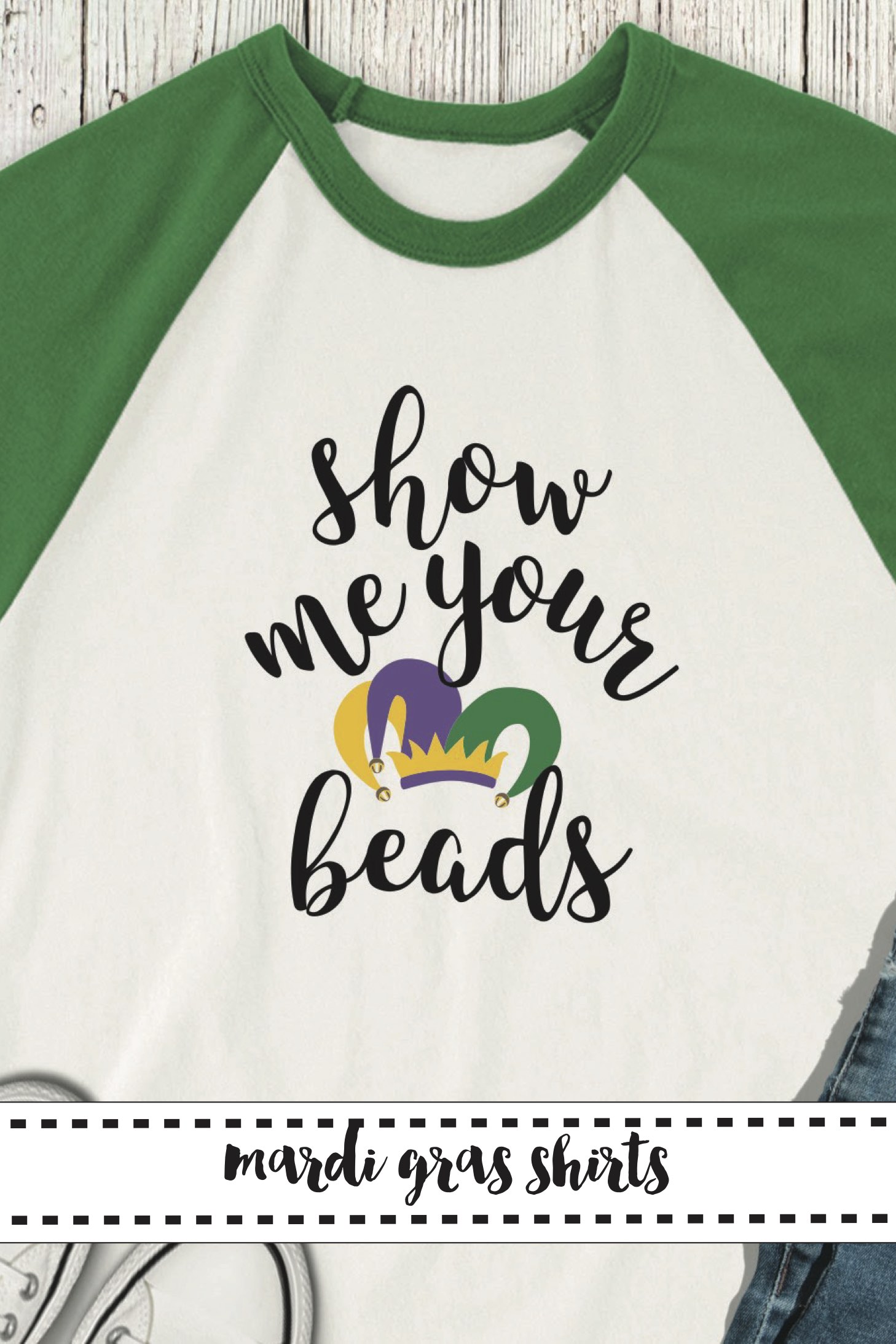 Show me your beads Mardi Gras shirt