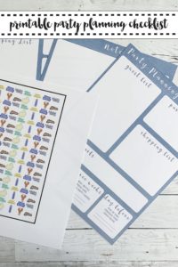 Printable Party Planner Checklist