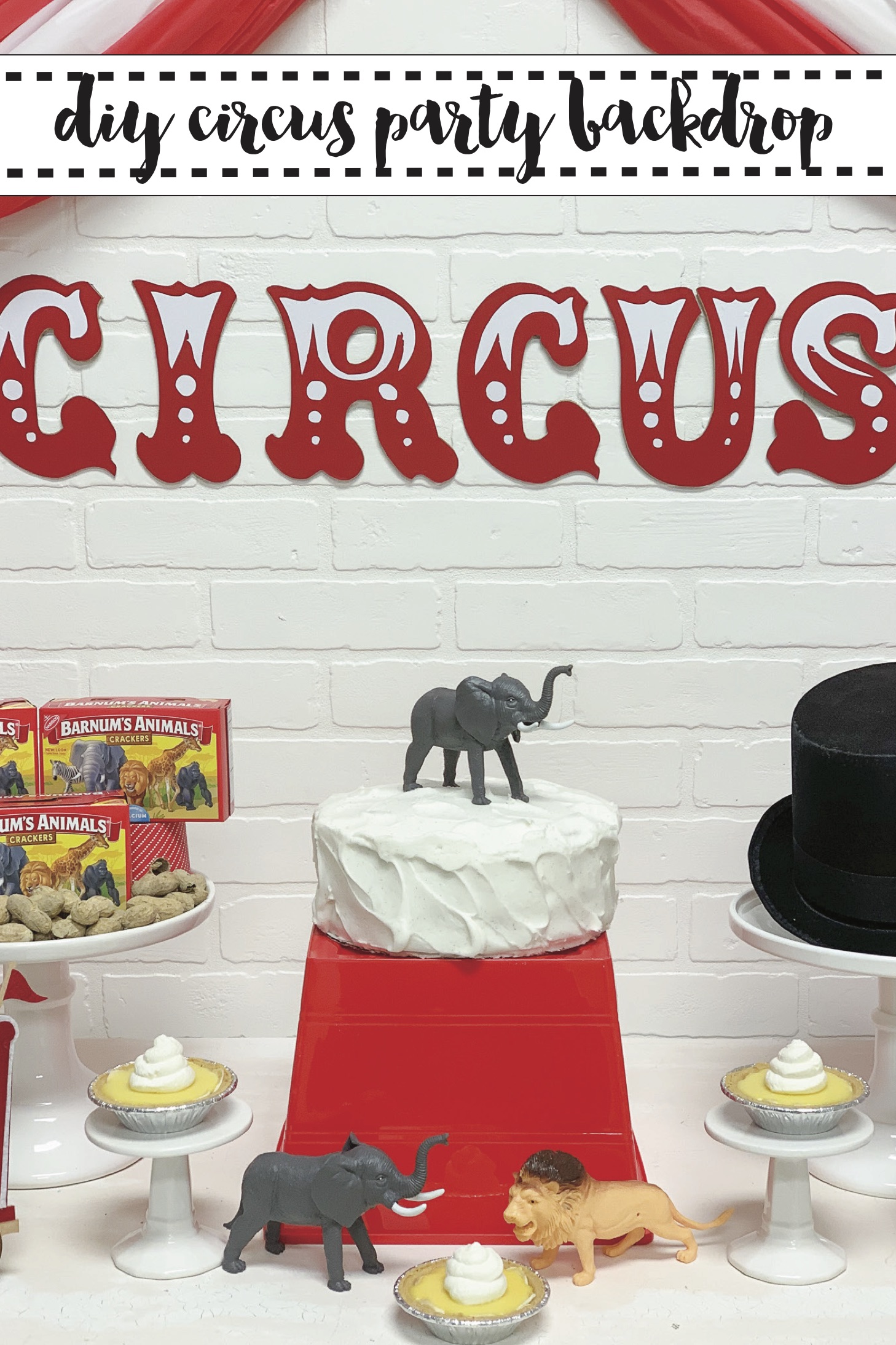 Circus Party Tent Backdrop DIY