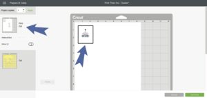 Cricut Design Space Image Cutting Mat Page