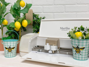 Martha Stewart Cricut Machine Lemon Tree Gingham Bucket
