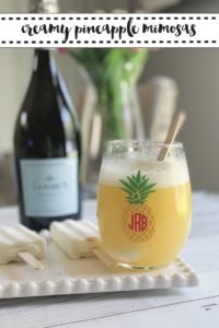 Pineapple Mimosa Pineapple Wine Glass Popsicles Prosecco