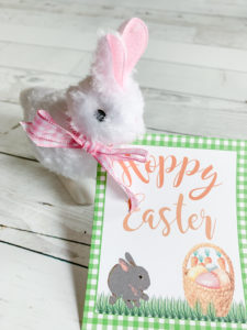 Toy Bunny Hoppy Easter Tag
