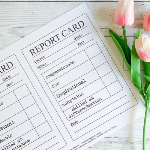 Report Cards Tulips