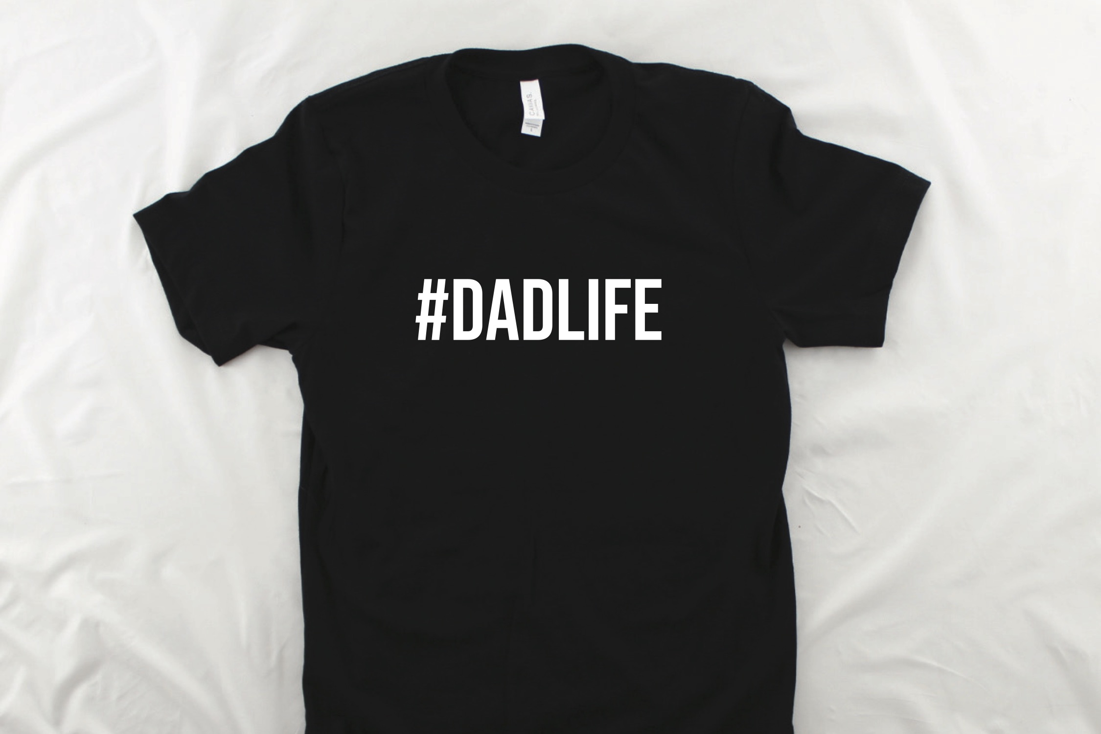 Black #DADLIFE t-shirt