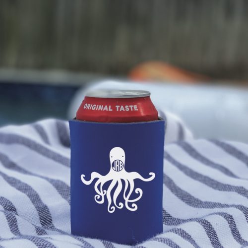 Custom Octopus Can Coozie