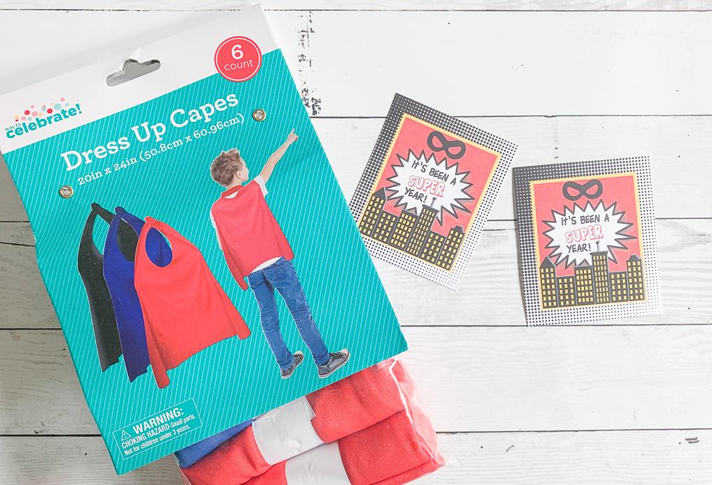 Capes Printable Super Hero Tags