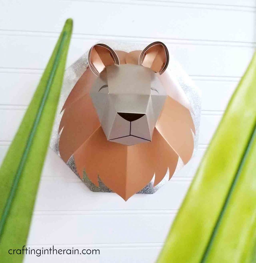 3D Paper Lion