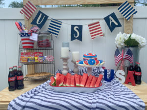 Fourth Of July Party Table