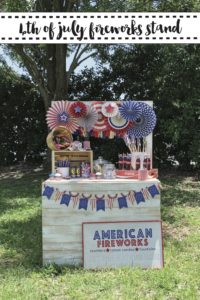 Vintage Patriotic Fireworks Stand