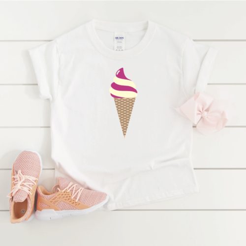 Little Girls Ice Cream Shirt