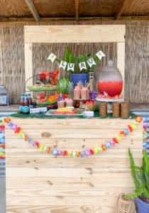 Luau Party Food Stand