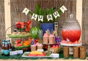 Luau Party Food Table