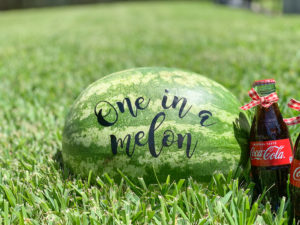 One in a Melon Watermelon Glass Cola Bottle