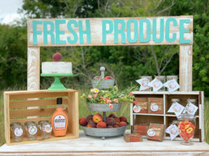 Fresh Produce Stand Shower Table