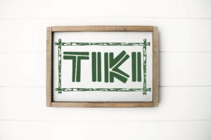 Tiki Sign