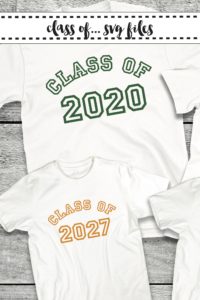Class of 2020 Class of 2027 Shirts