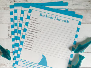 Shark Candy Shark Printables