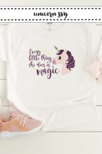 Little Girls Graphic T-Shirt Unicorn