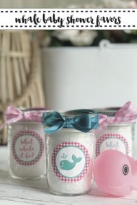 Whale Baby Shower Favors Ball Canning Jars