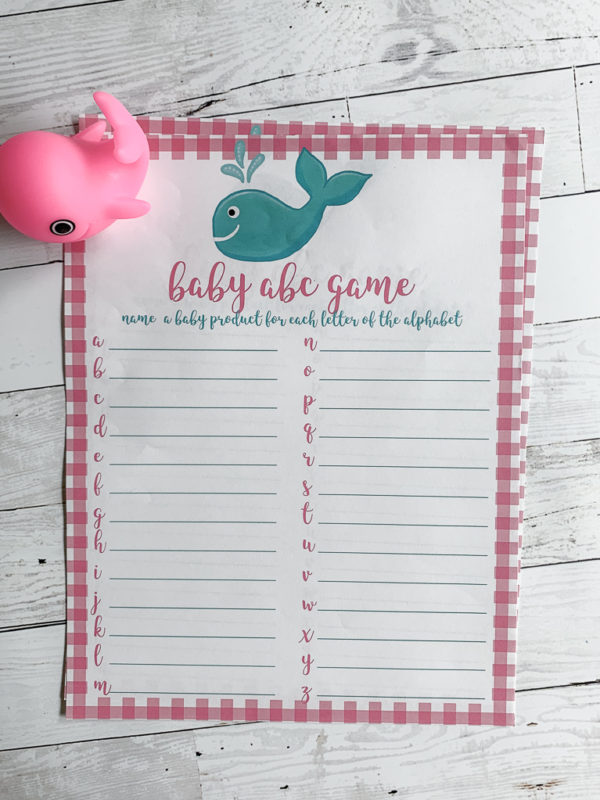 Fun Baby Shower Game Printable - Everyday Party Magazine