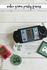 Video Game Party Favors Free Printable Tags