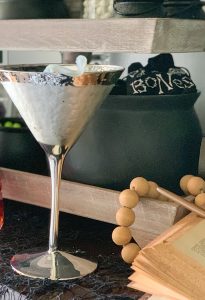 Halloween Martini Glass