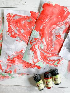 Christmas Marble Paint