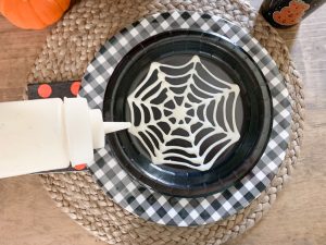 Spider Web Halloween Plate
