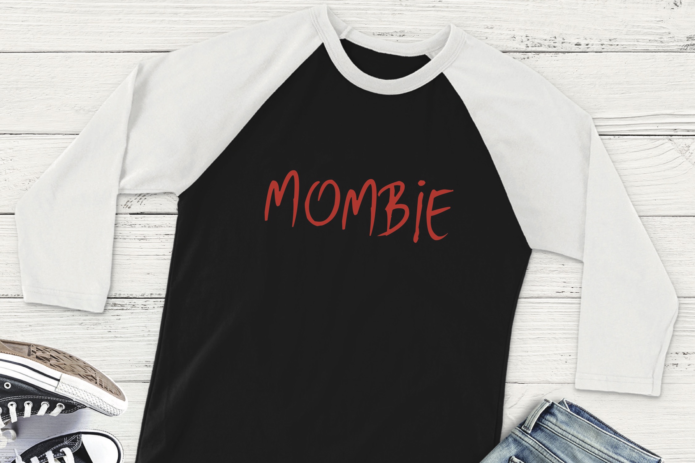 Mombie Raglan Shirt