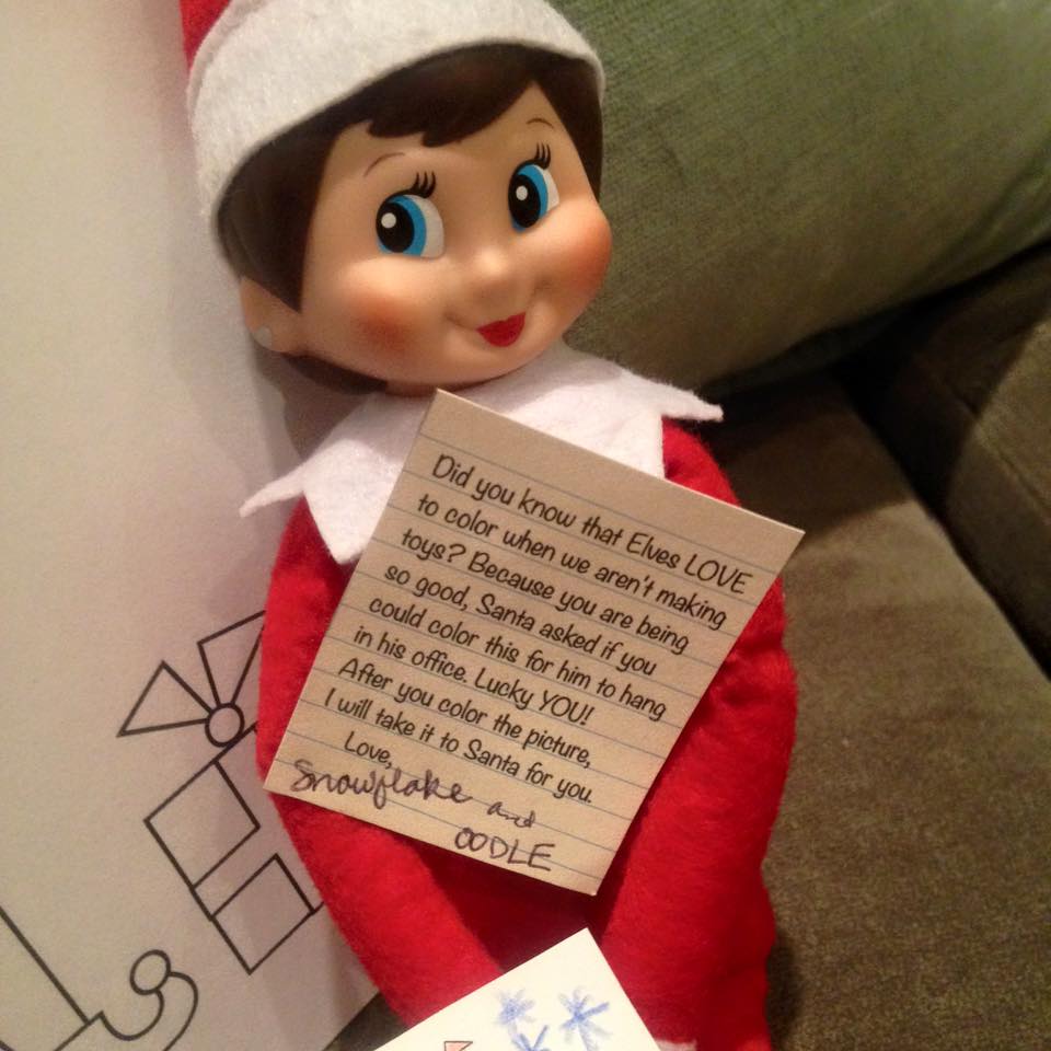 Elf on the Shelf Note