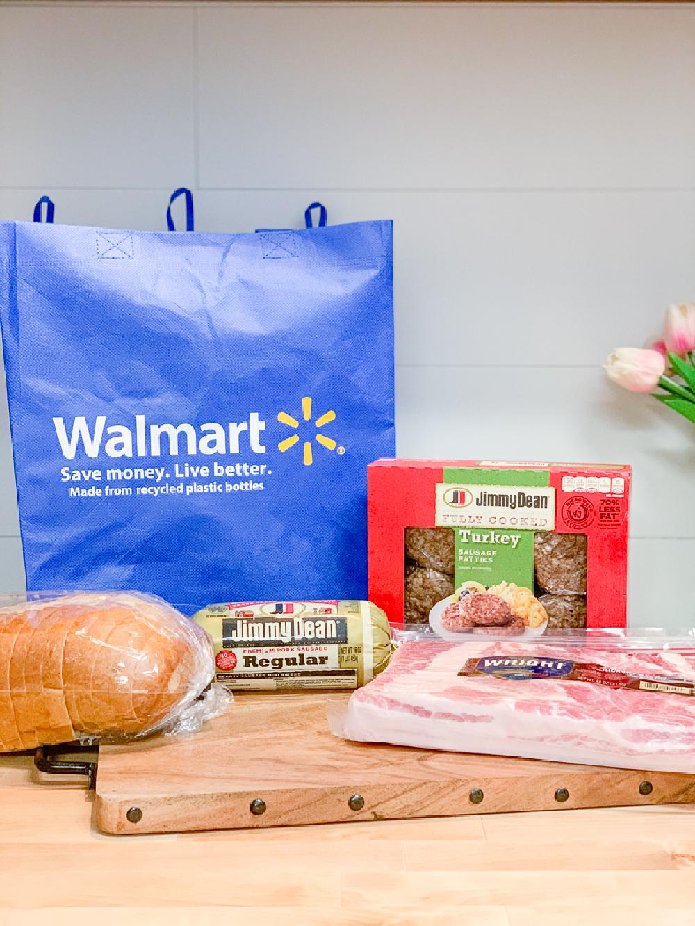Walmart Shopping Bag Jimmy Dean Sausage Wright Bacon Recipe