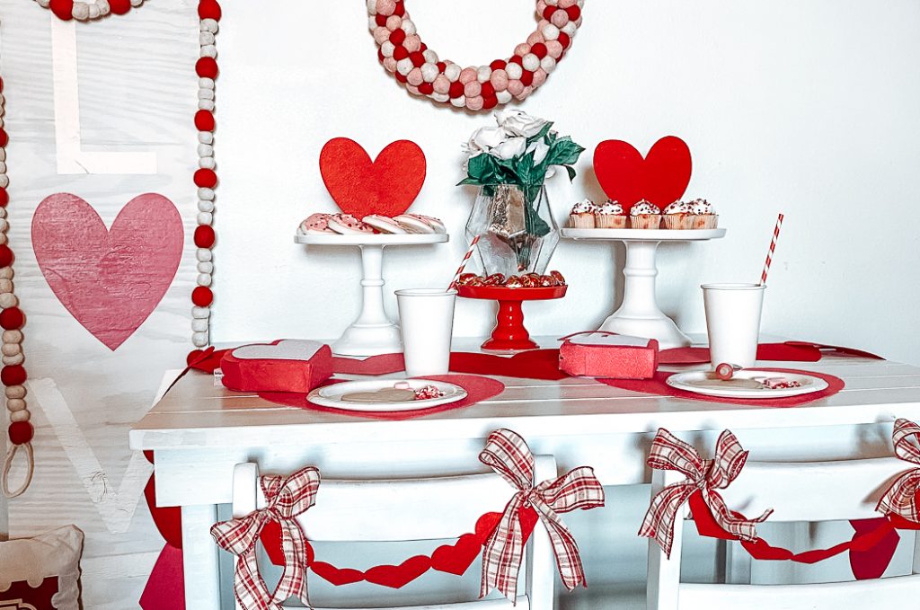 Kids Valentine's Day Party Table