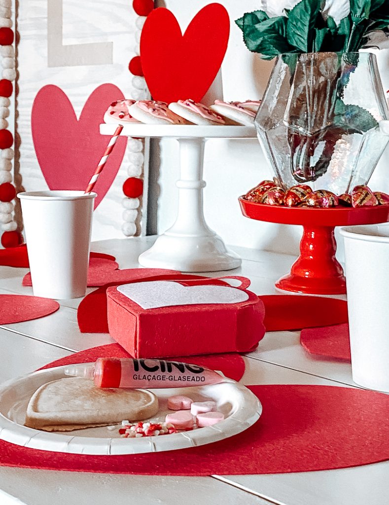 Kid's Valentine's Day Party Table