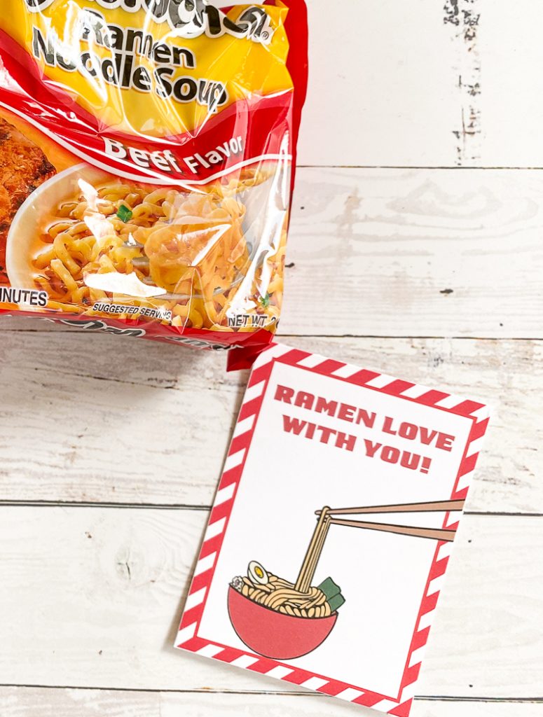 Ramen Noodles Valentine's Day Card