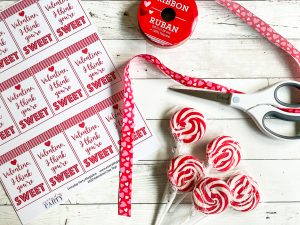 Kids Valentine's Day Cards Lollipops