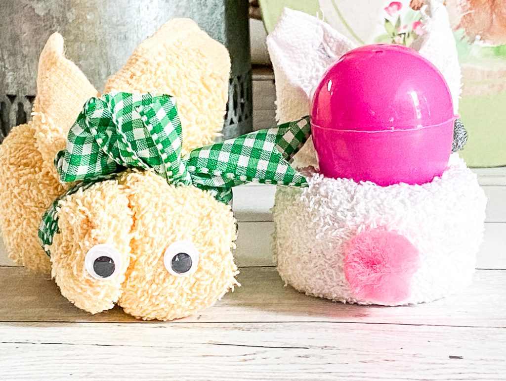 Washcloth Easter Bunny Craft