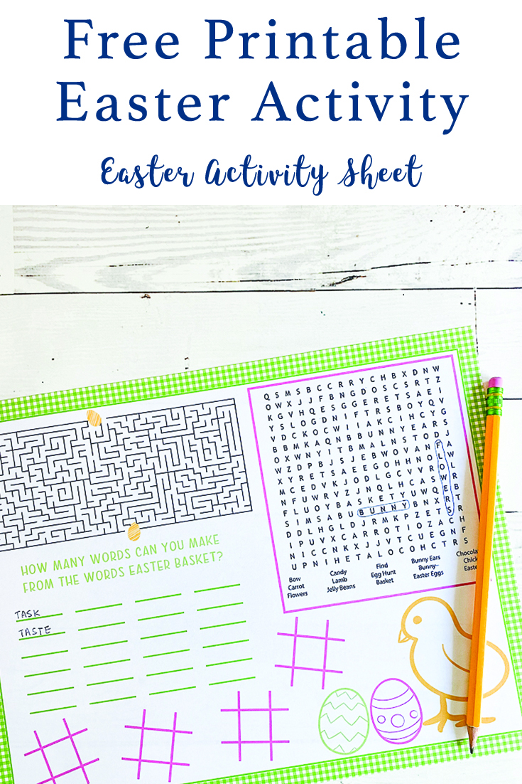 Free Printable Easter Activity Sheets - Everyday Party Magazine