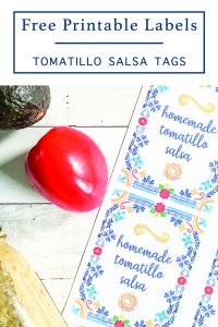 Homemade Salsa Food Labels