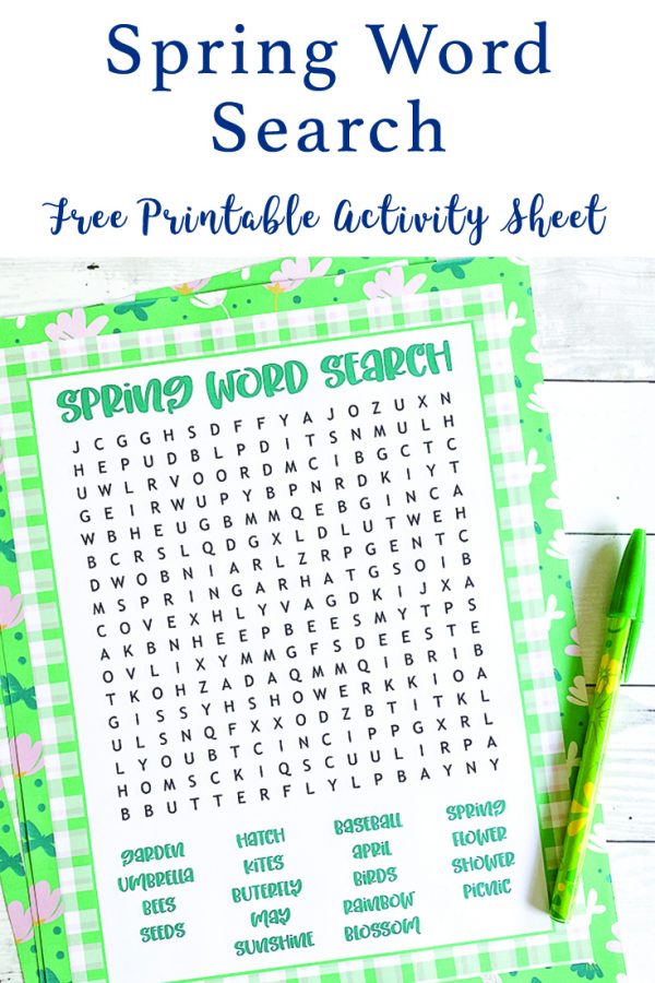 Spring Printable Word Search - Everyday Party Magazine