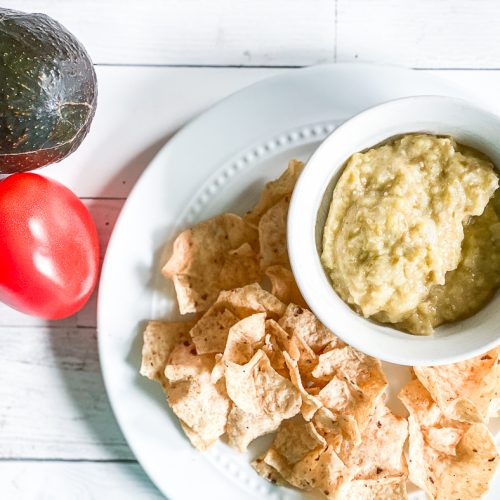 Green Salsa and Chips