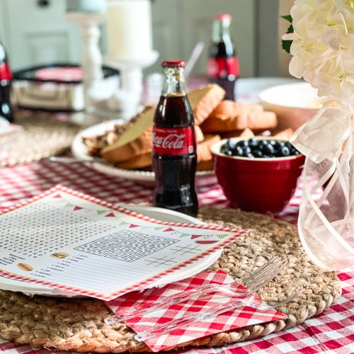 Gingham BBQ Table